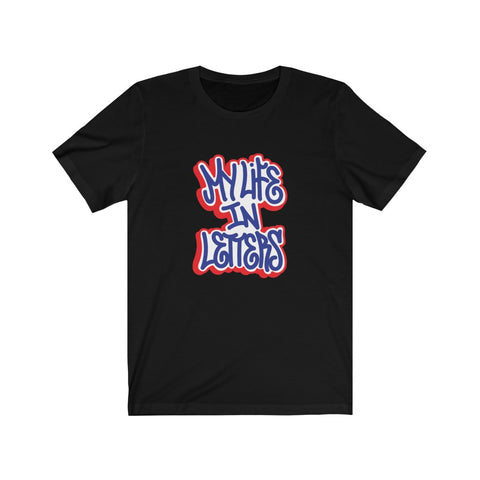 My Life in Letters Season 2 Unisex Jersey Short Sleeve Black Tee